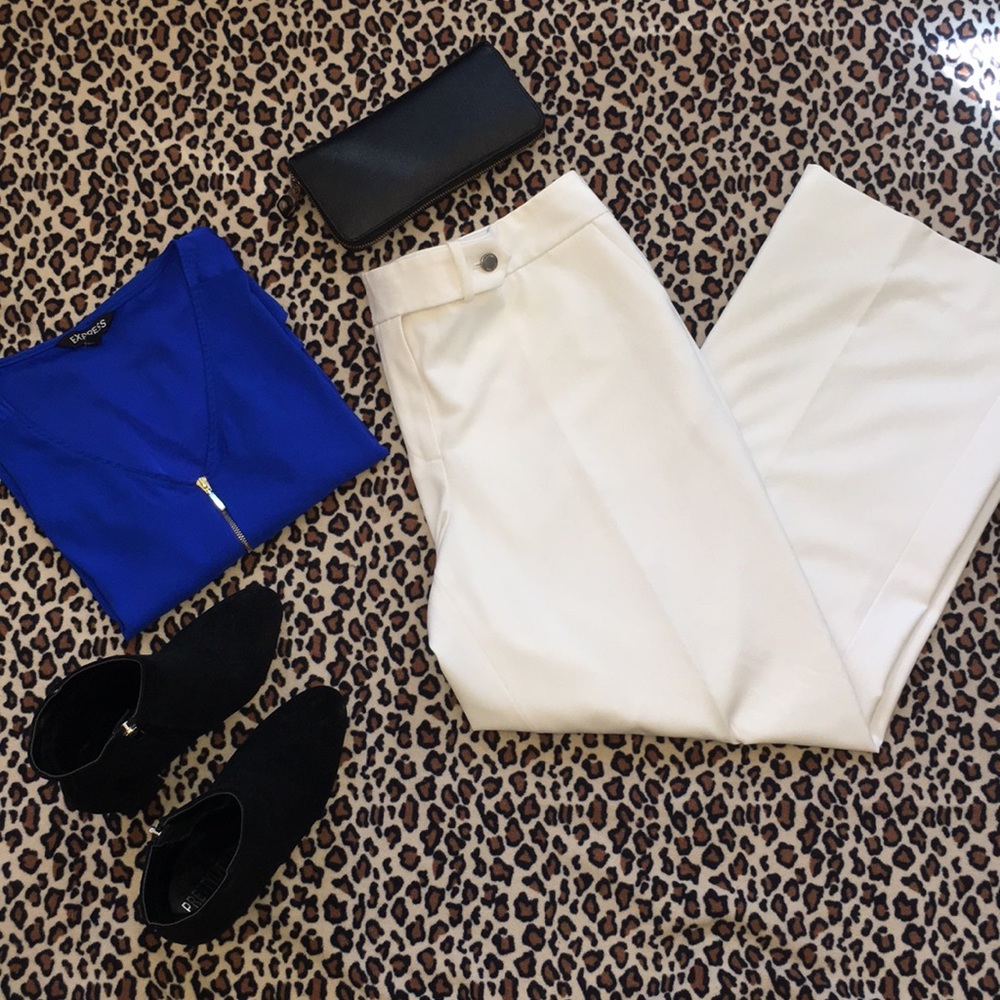 CALVIN KLEIN WHITE TROUSERS